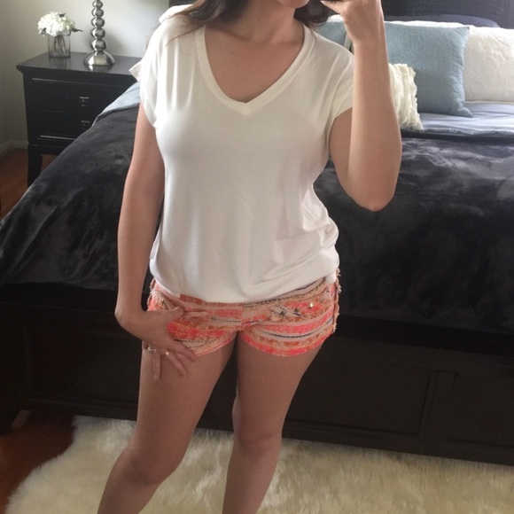 Bamboo short sleeve T-shirt  Off White - Picture 2 of 8